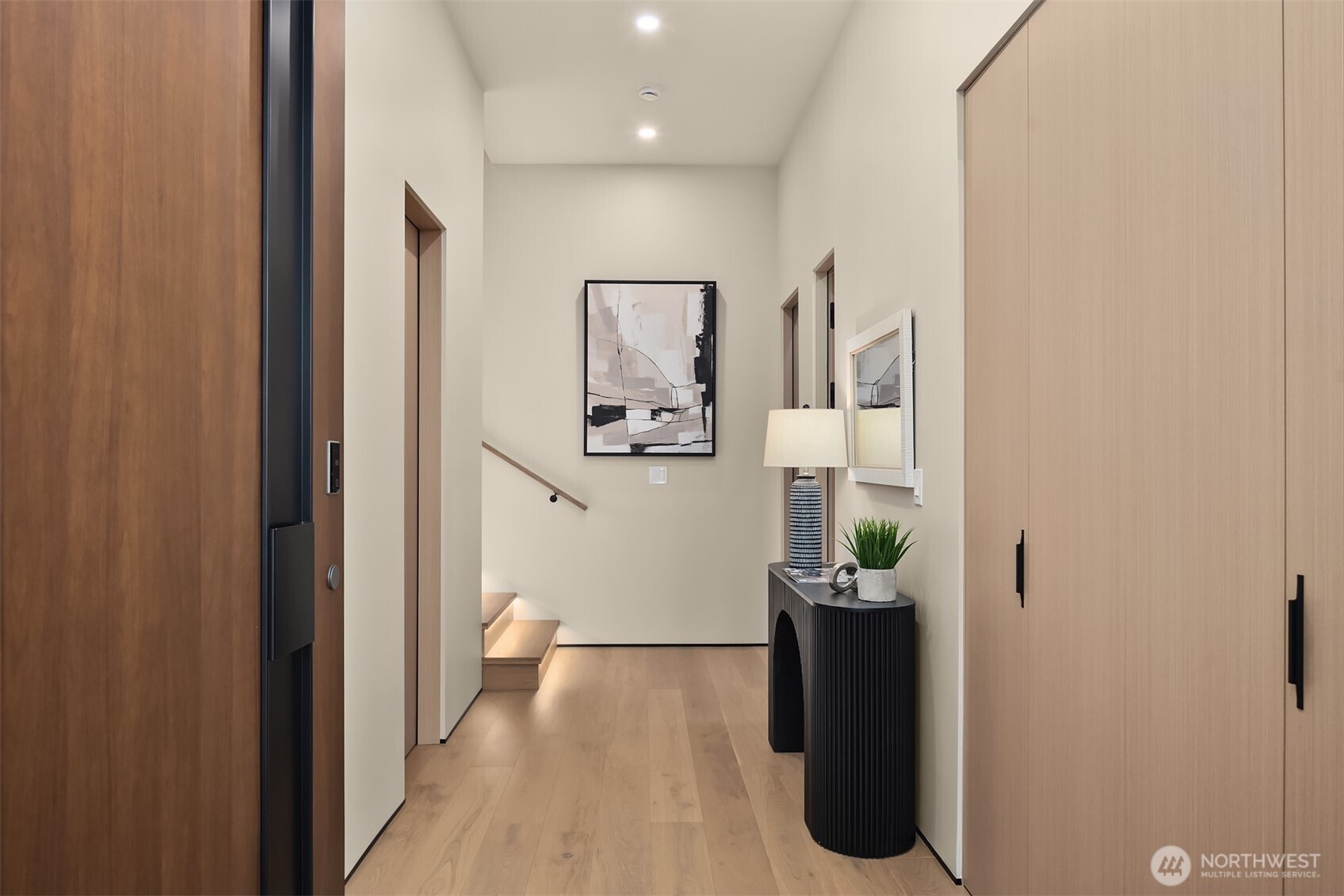 Welcome home! Entrance off of the front door. Built out coat closet to your right