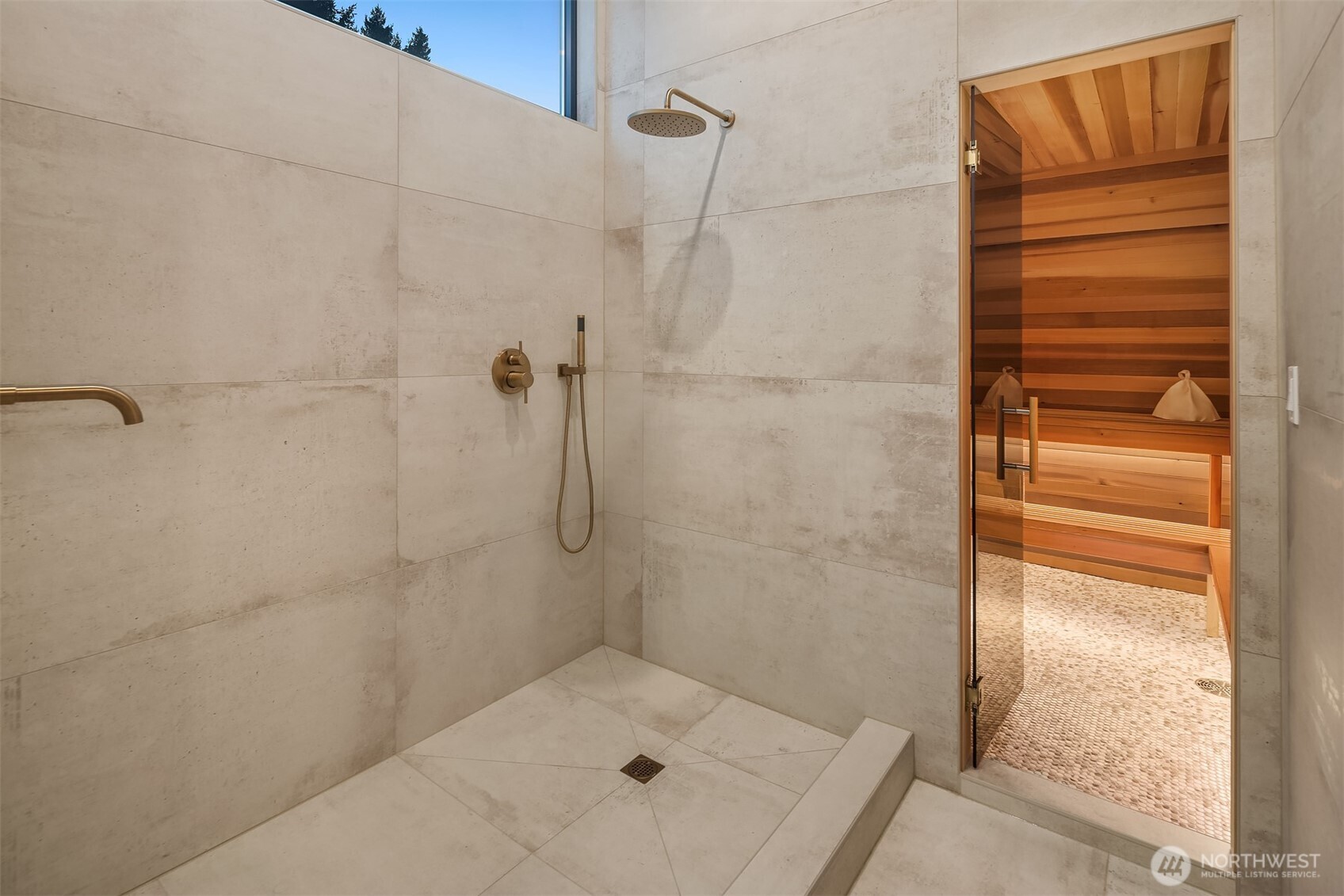 Shower + hookup for your future cold plunge