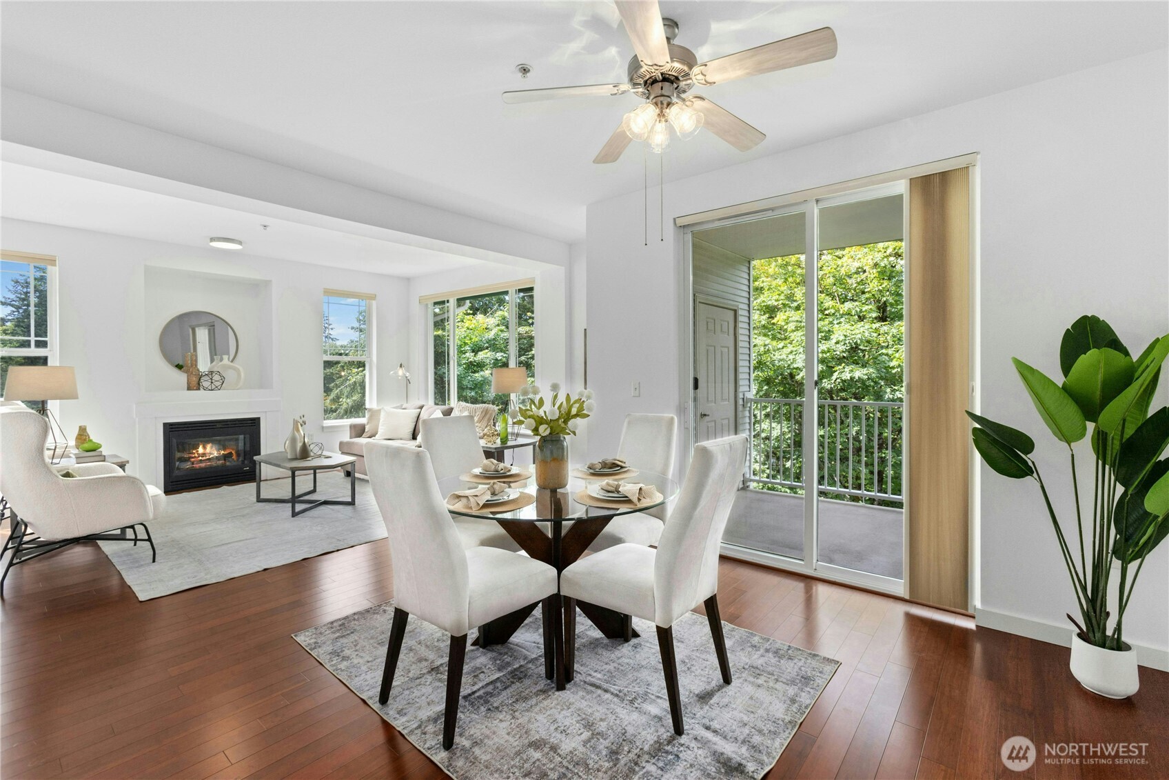 Open-concept living and dining areas ideal for everyday living and entertaining