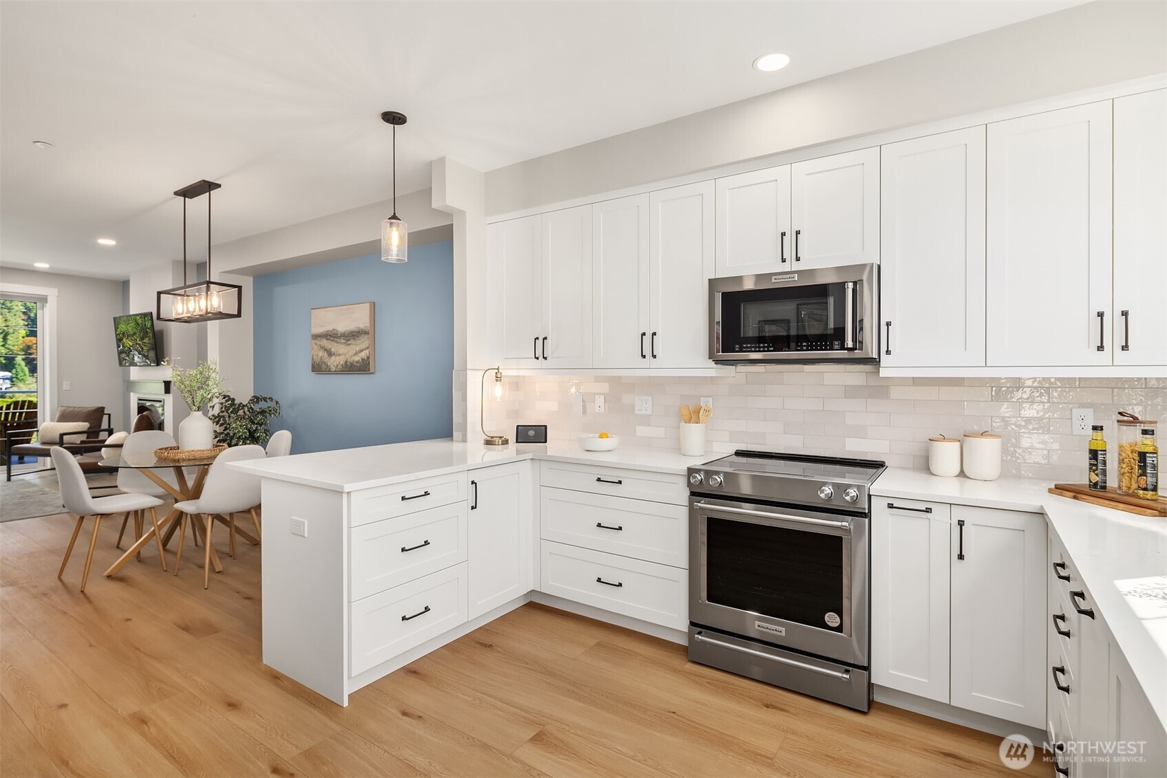 No expense was spared and no surface was left untouched as part of this remodel.