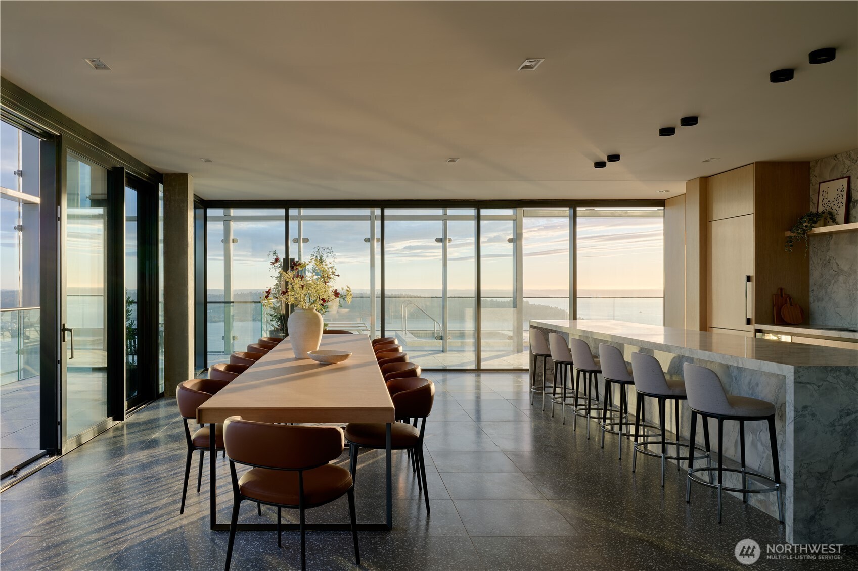An entrance designed to inspire—where natural light illuminates the perfect convergence of architecture, fine art, and a Fazioli Grand piano.