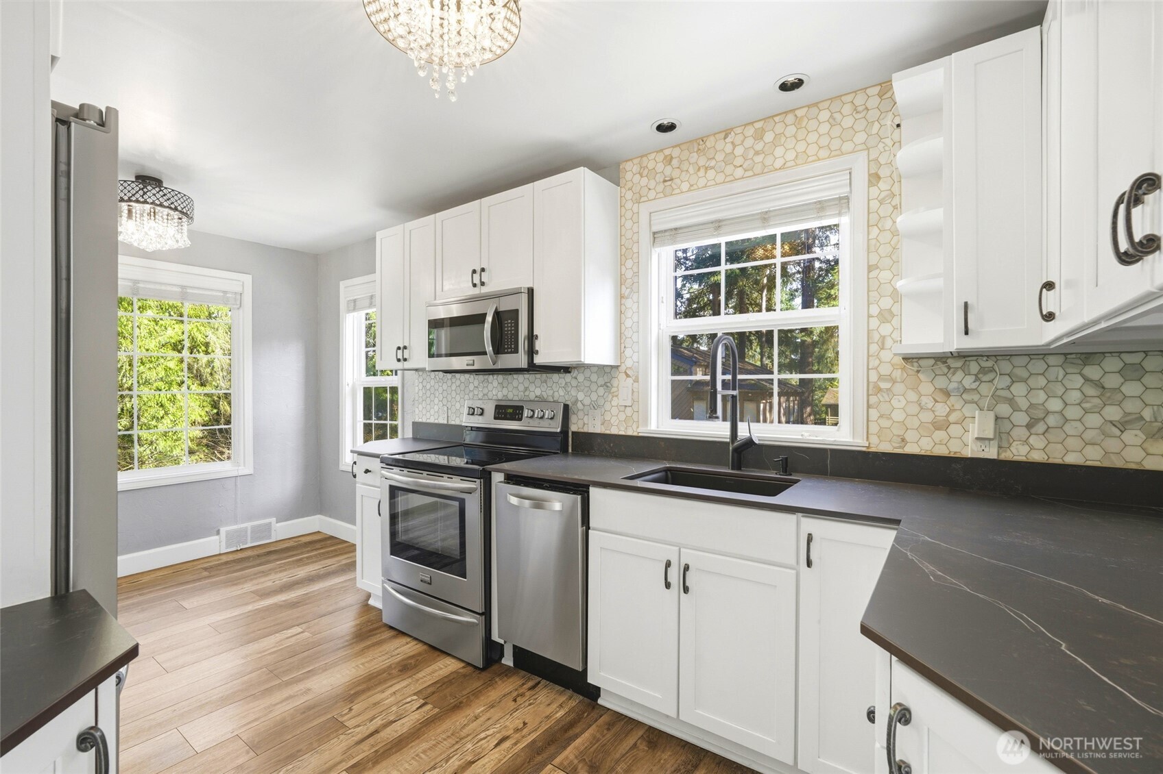 Nicely updated kitchen featuring Denton Countertops! Yes that's right Denton.