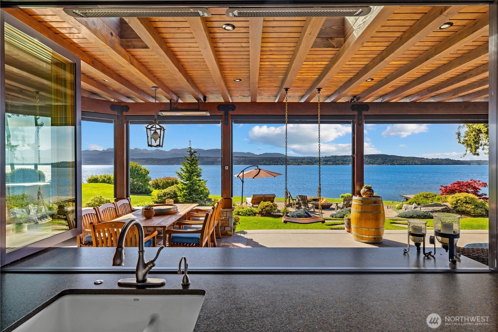 View from the kitchen sink.