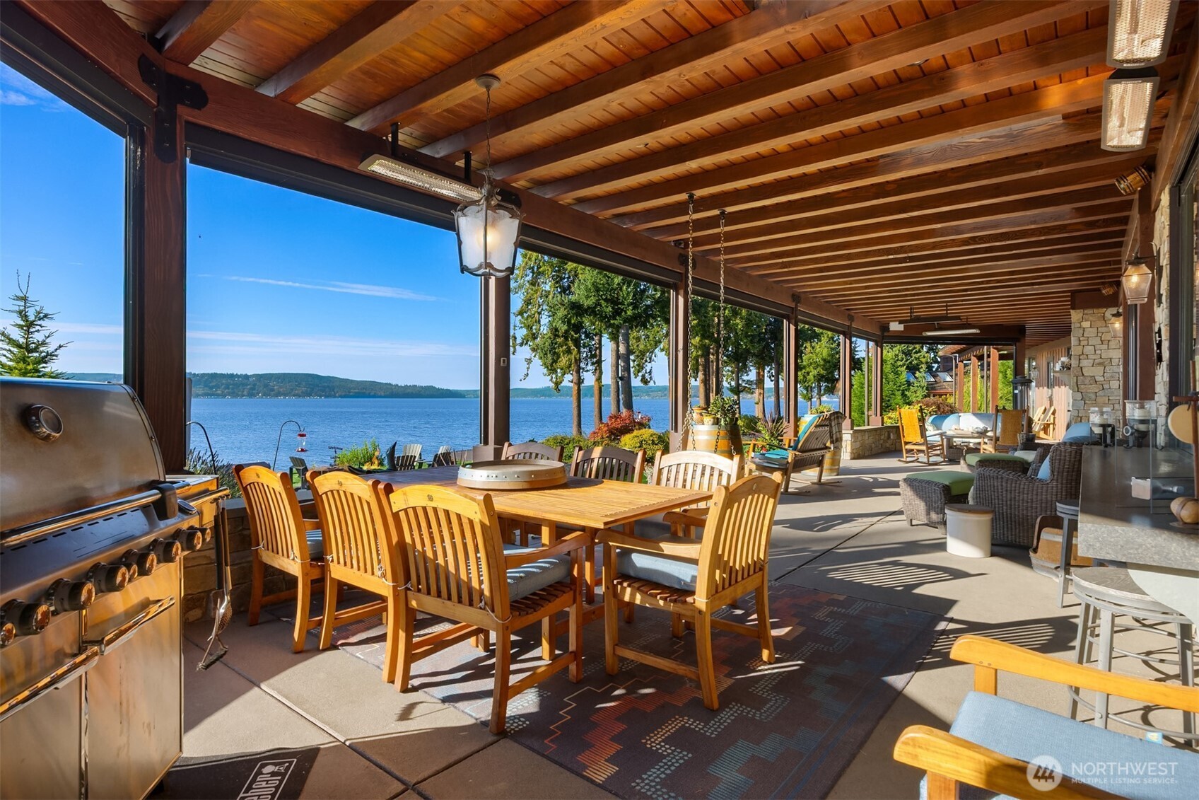 Over 2000 sq ft of covered, heated, outdoor living space!