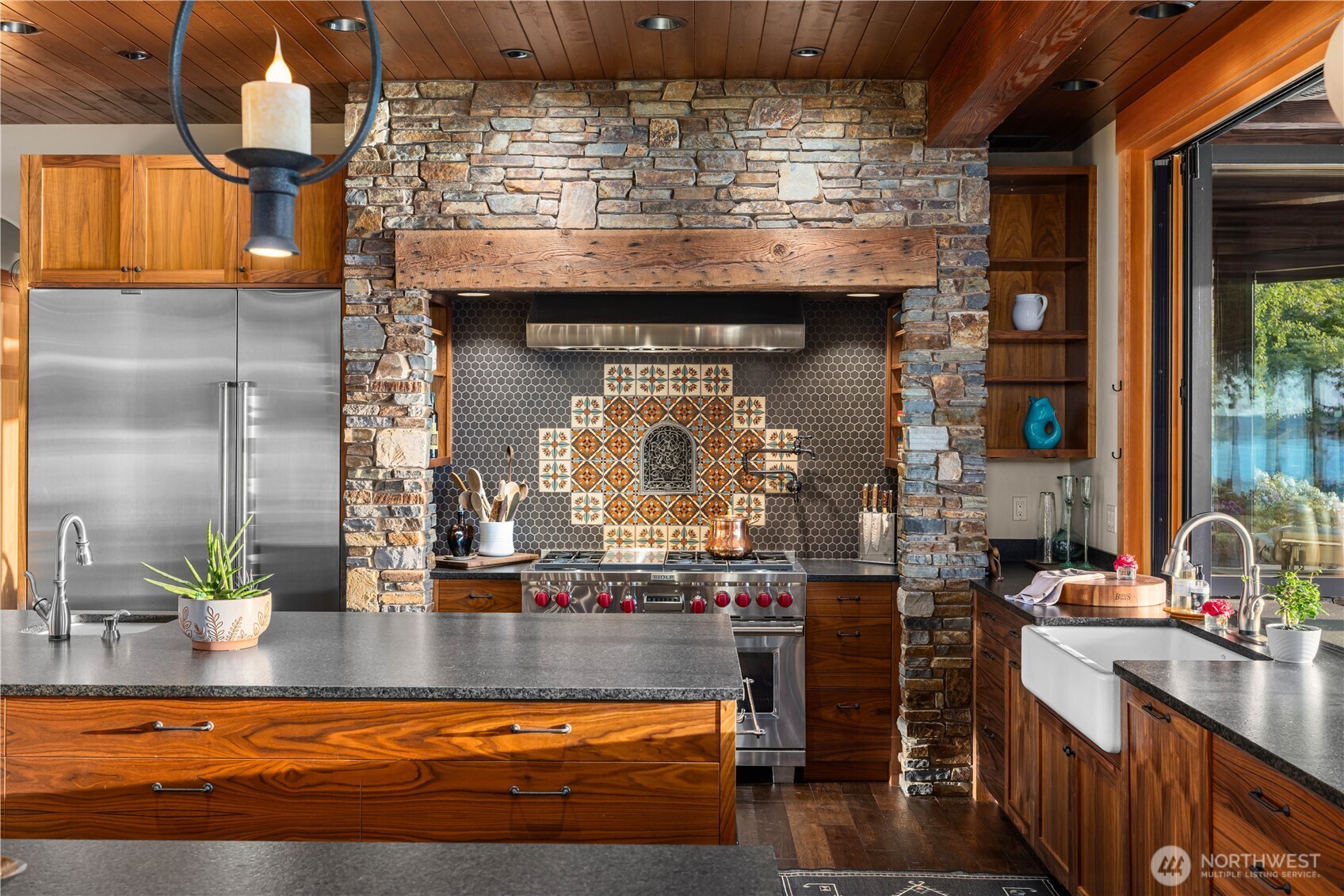 Chef's gourmet kitchen.