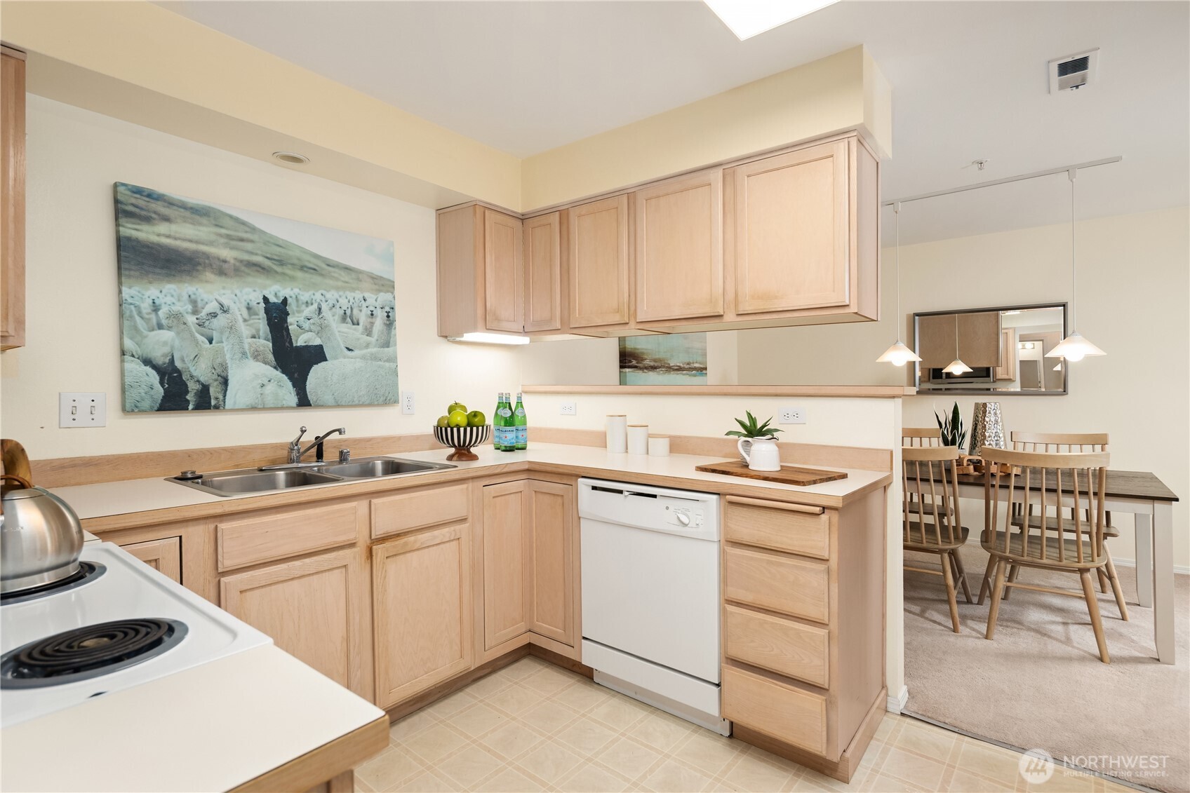 Bright and functional kitchen