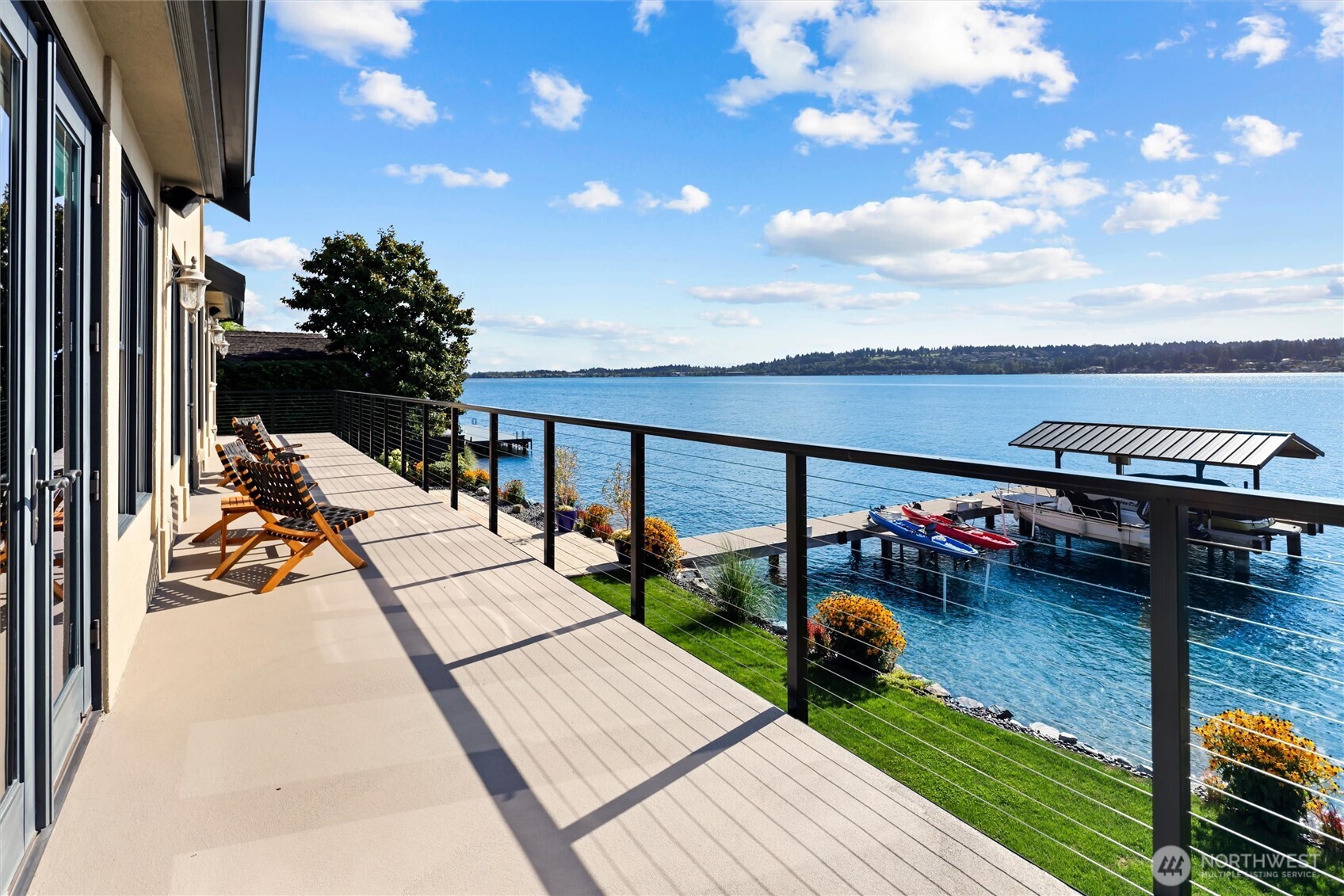 Expansive view deck perfect for entertaining