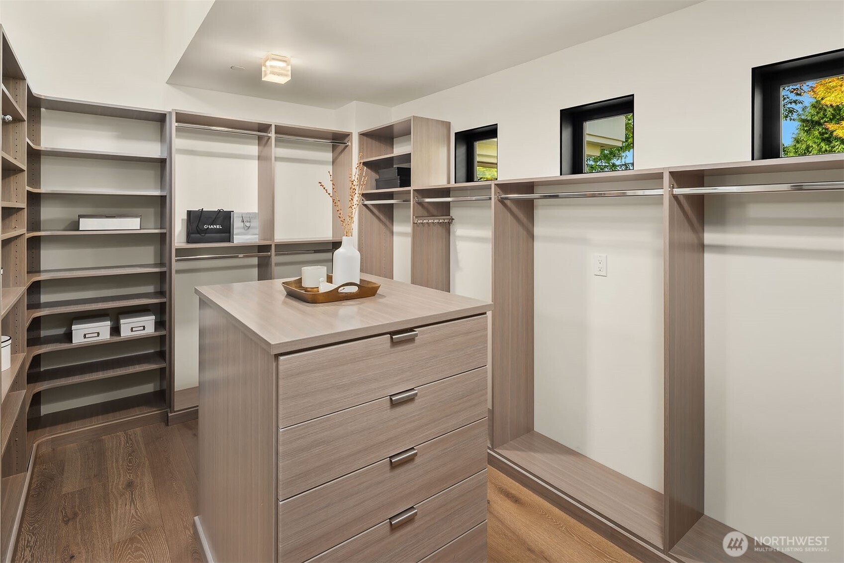 One of Two walk-in closets
