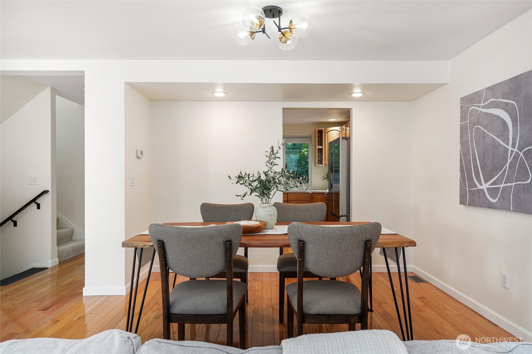 Inviting dining space with natural light and open layout