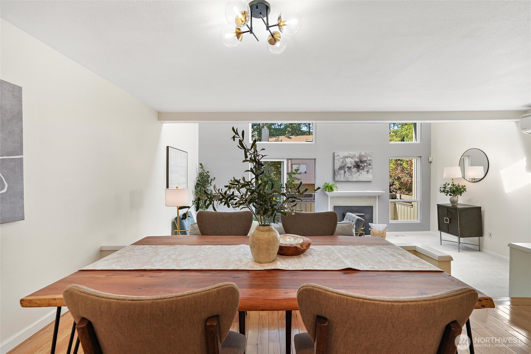 Dining area with abundant natural light
