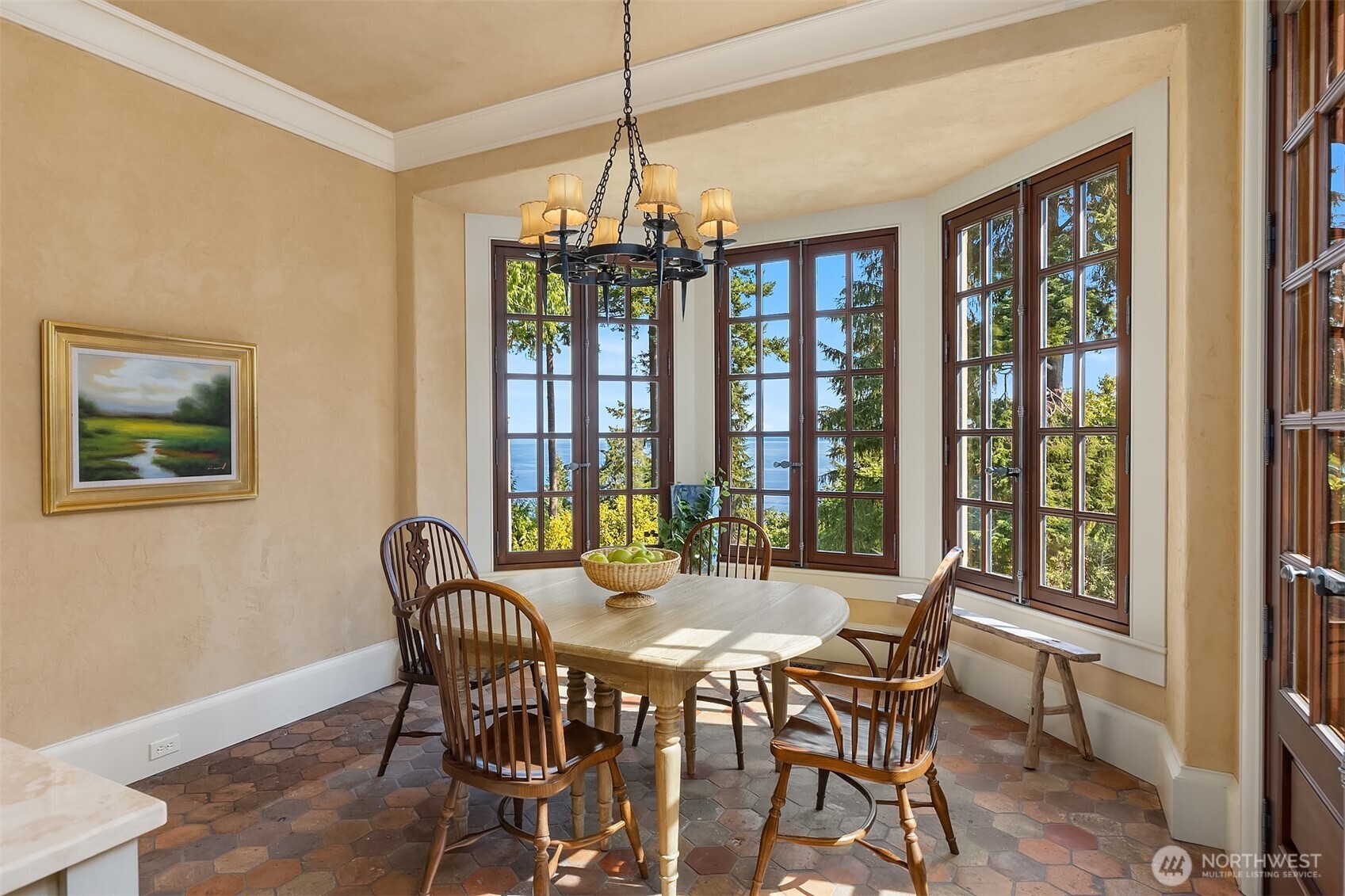 Downstairs dining area