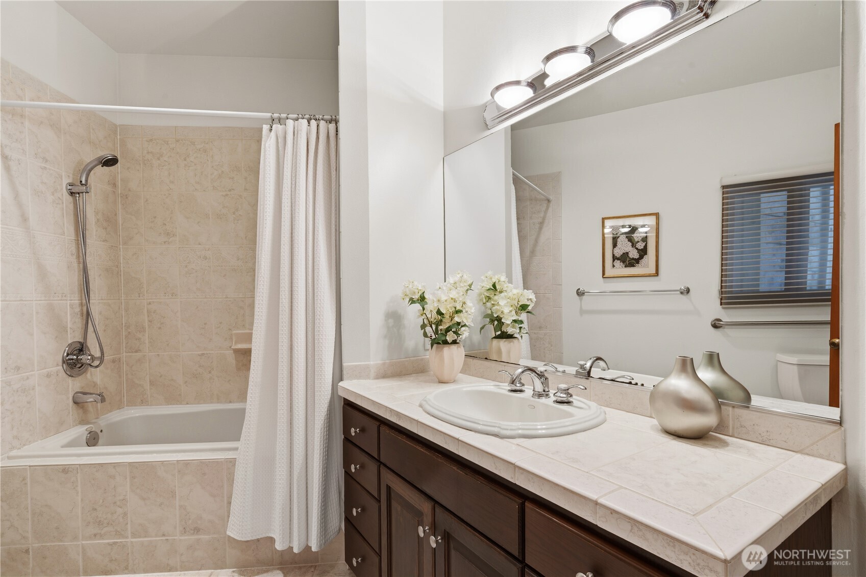 Guest suite on the main level with private view deck