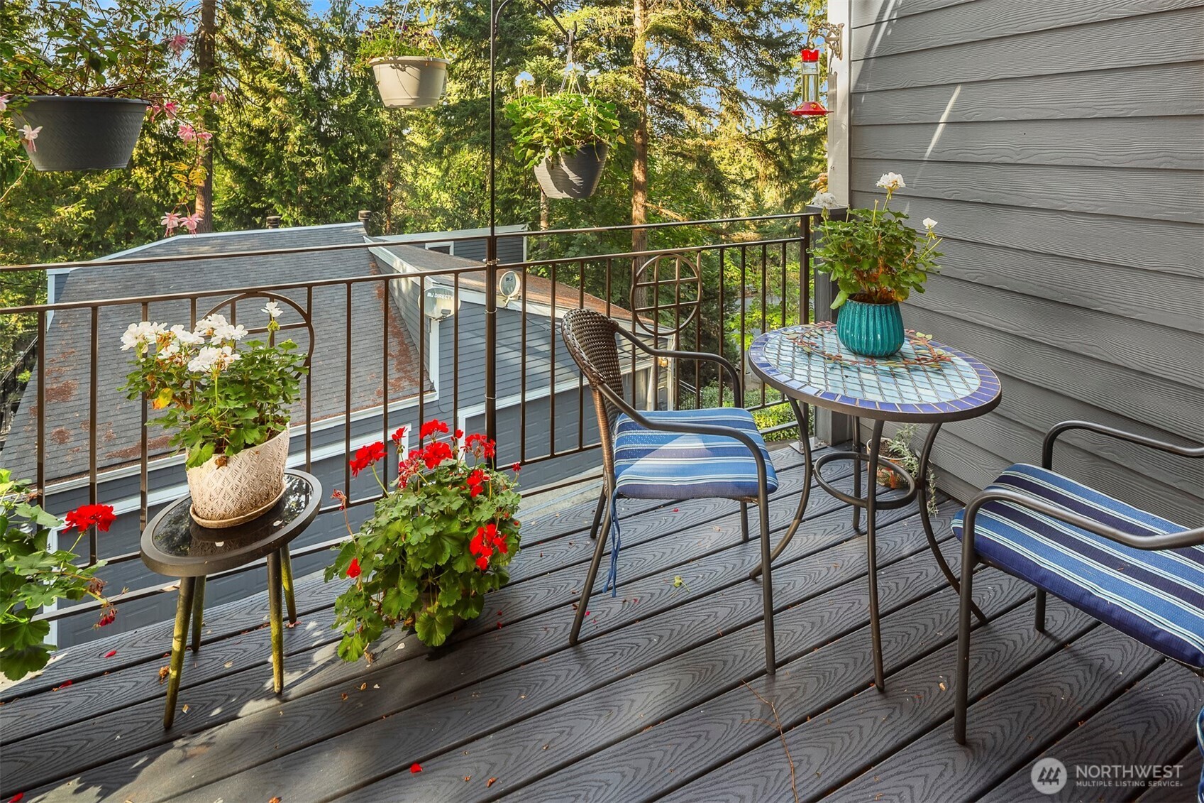 Nature surrounds you on this wrap-around deck!