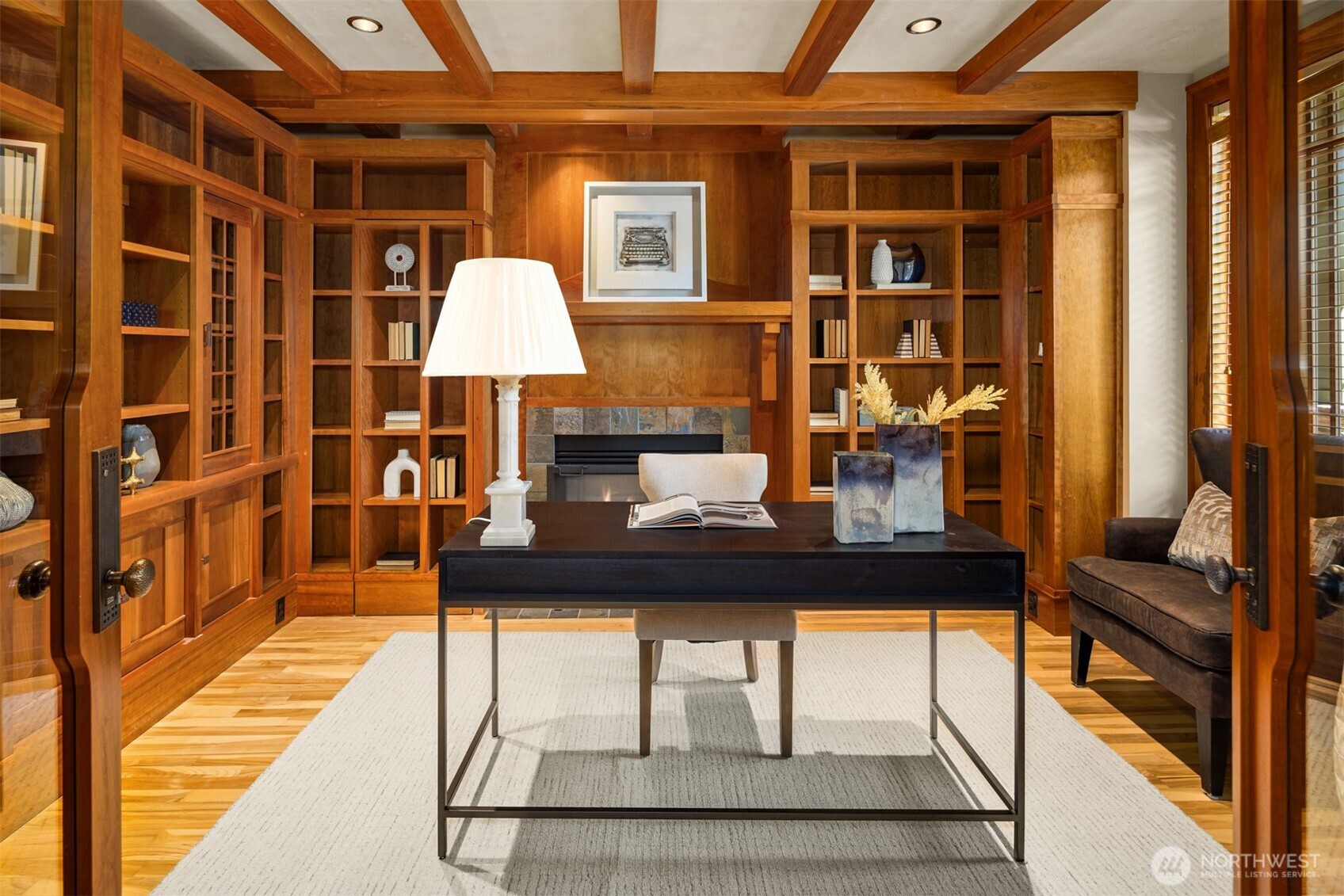 Warmth of the Cherry surrounds your workday