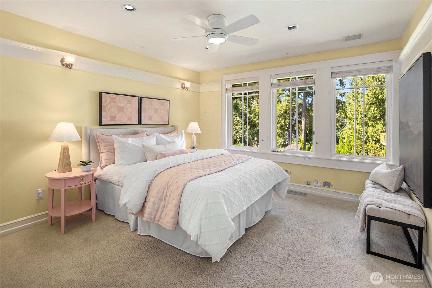 2nd bedroom with shared bathroom
