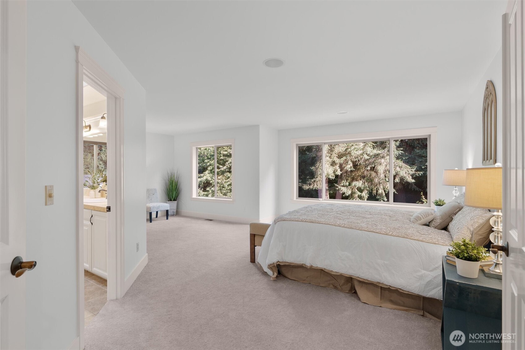 Spacious primary suite.