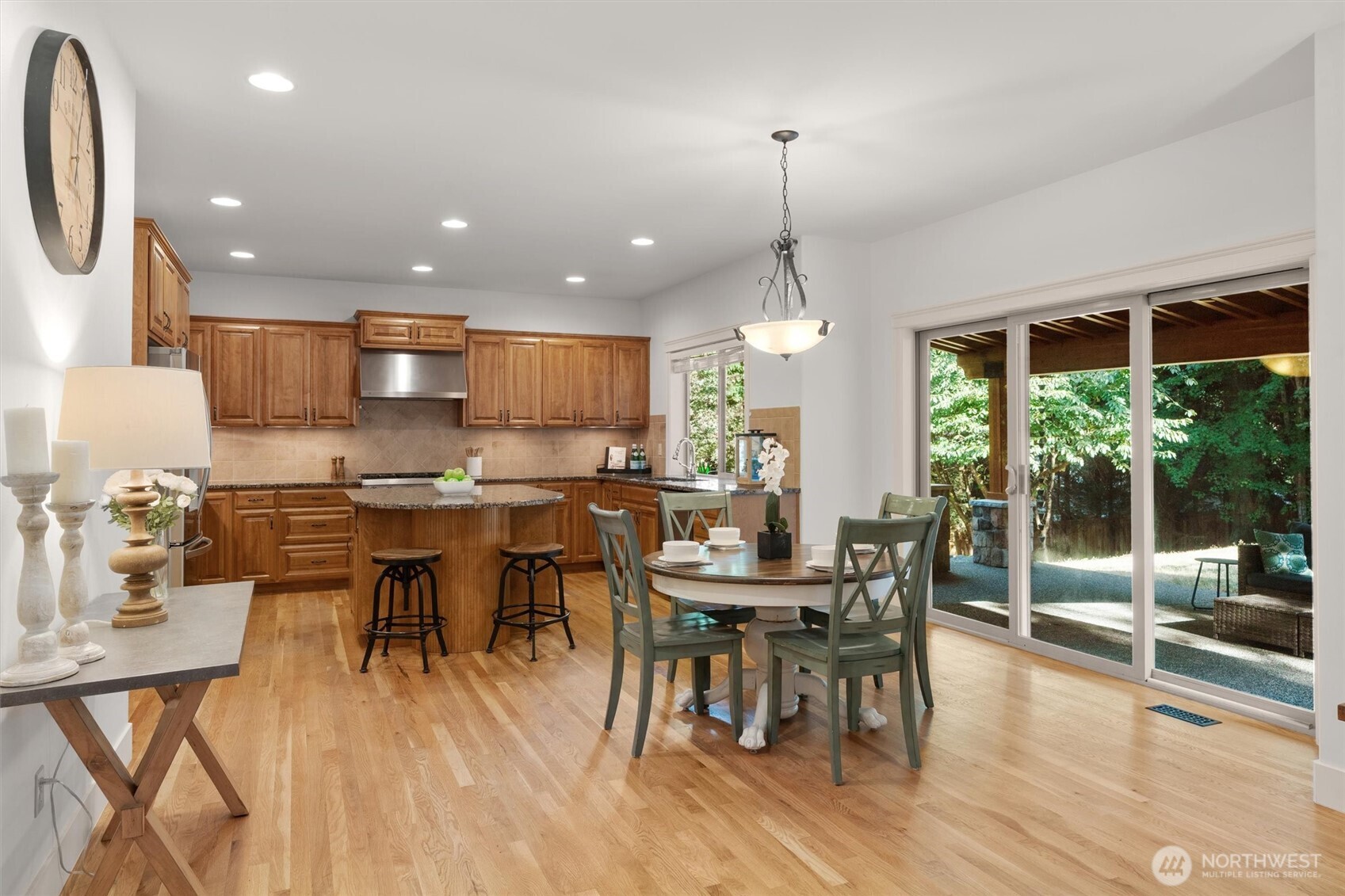 Informal dining area.