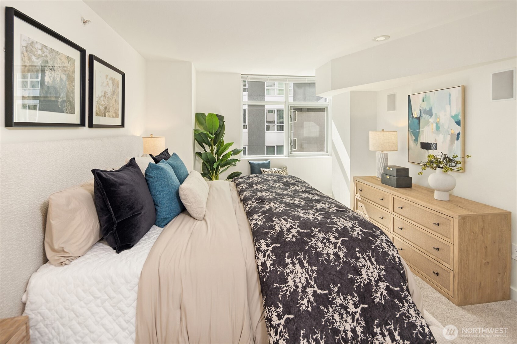 Great natural light makes this room cheery and comfortable.