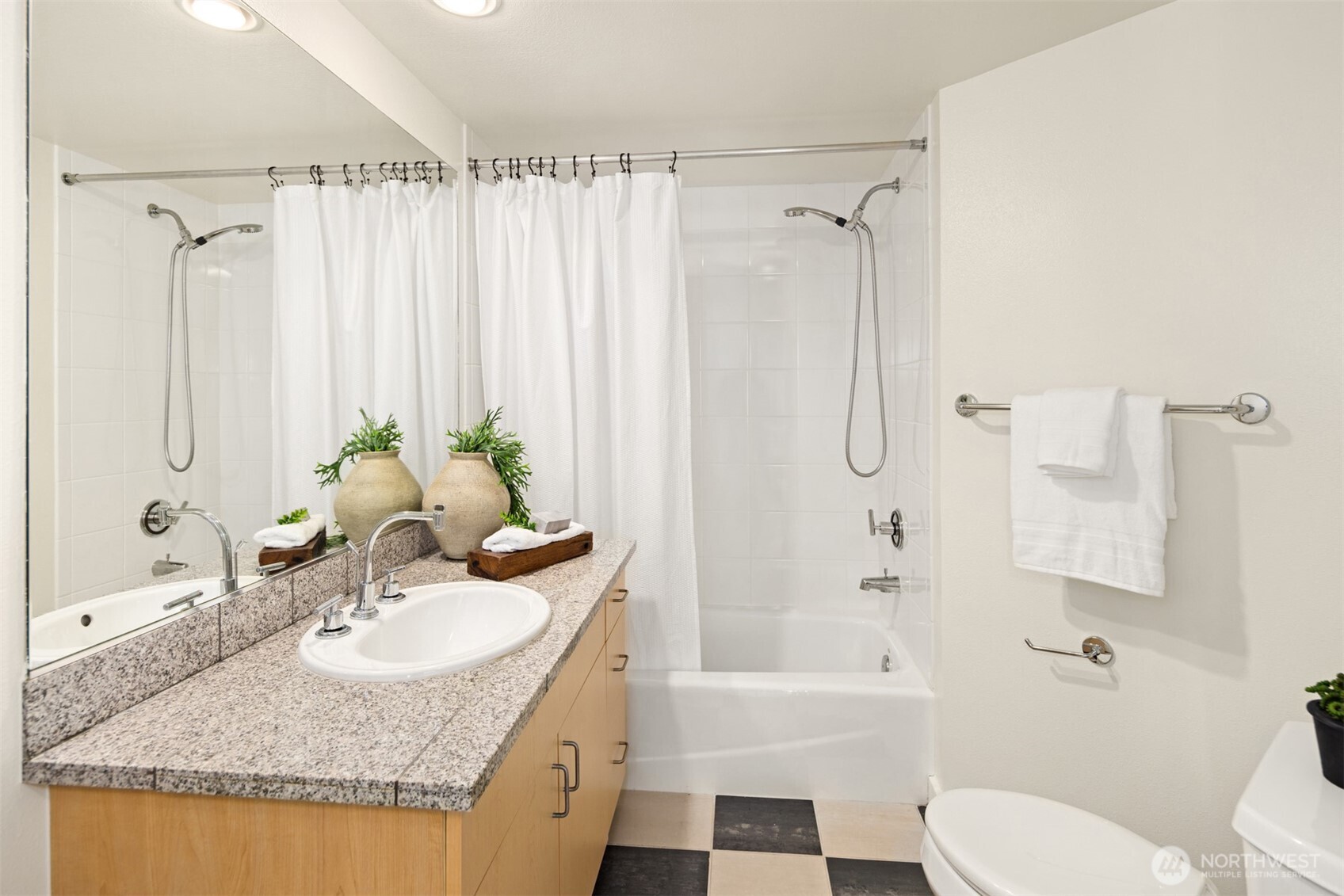 The second bathroom is just steps away from the second bedroom.