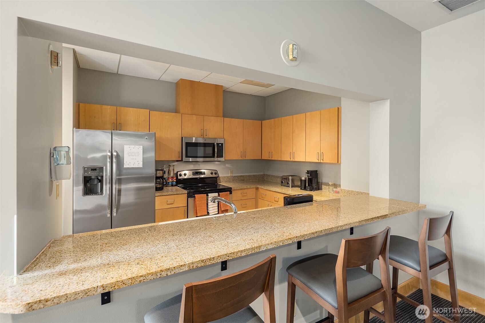The community's shared kitchen lets you entertain in style.