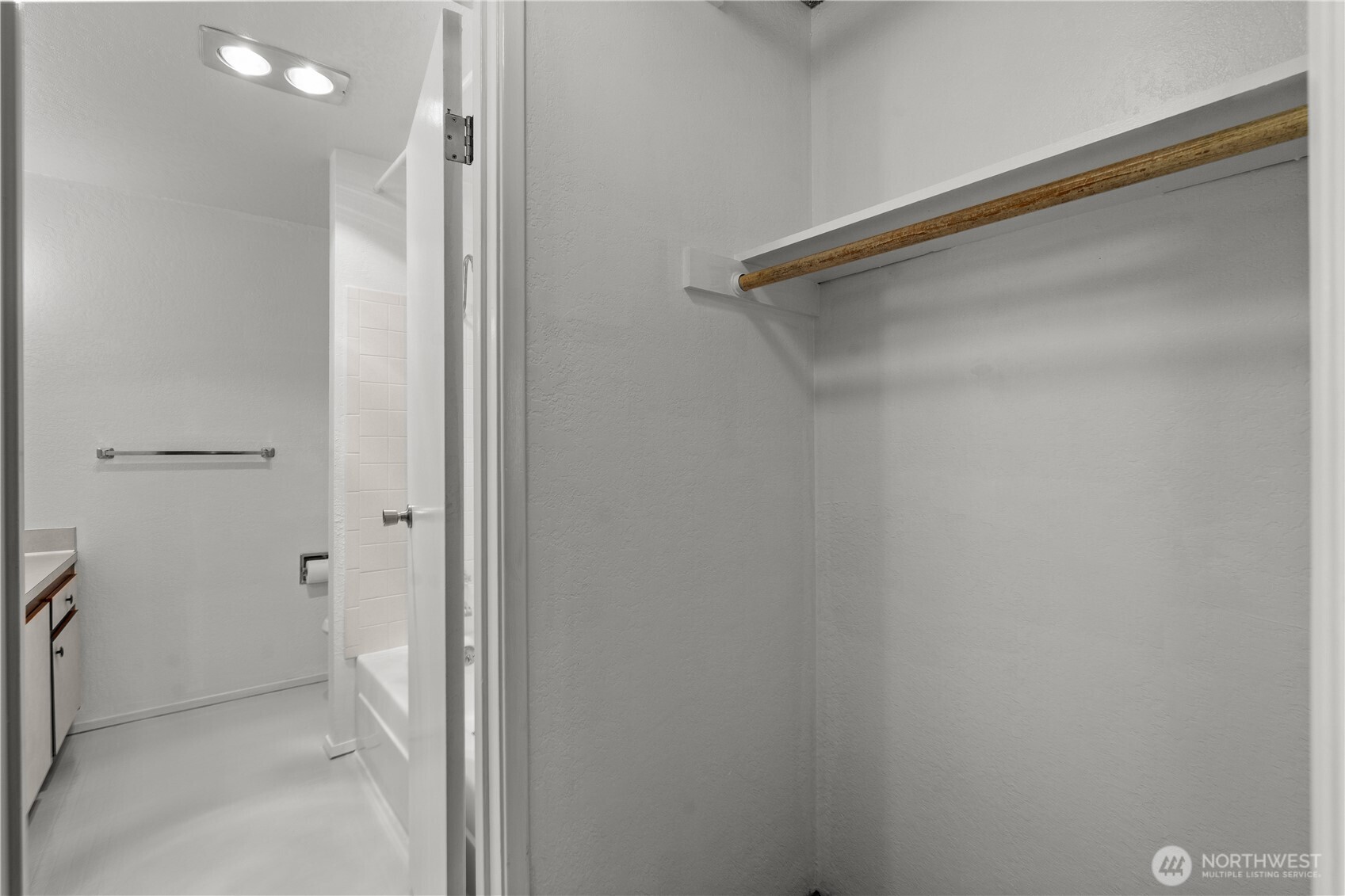 Bathroom & closet area