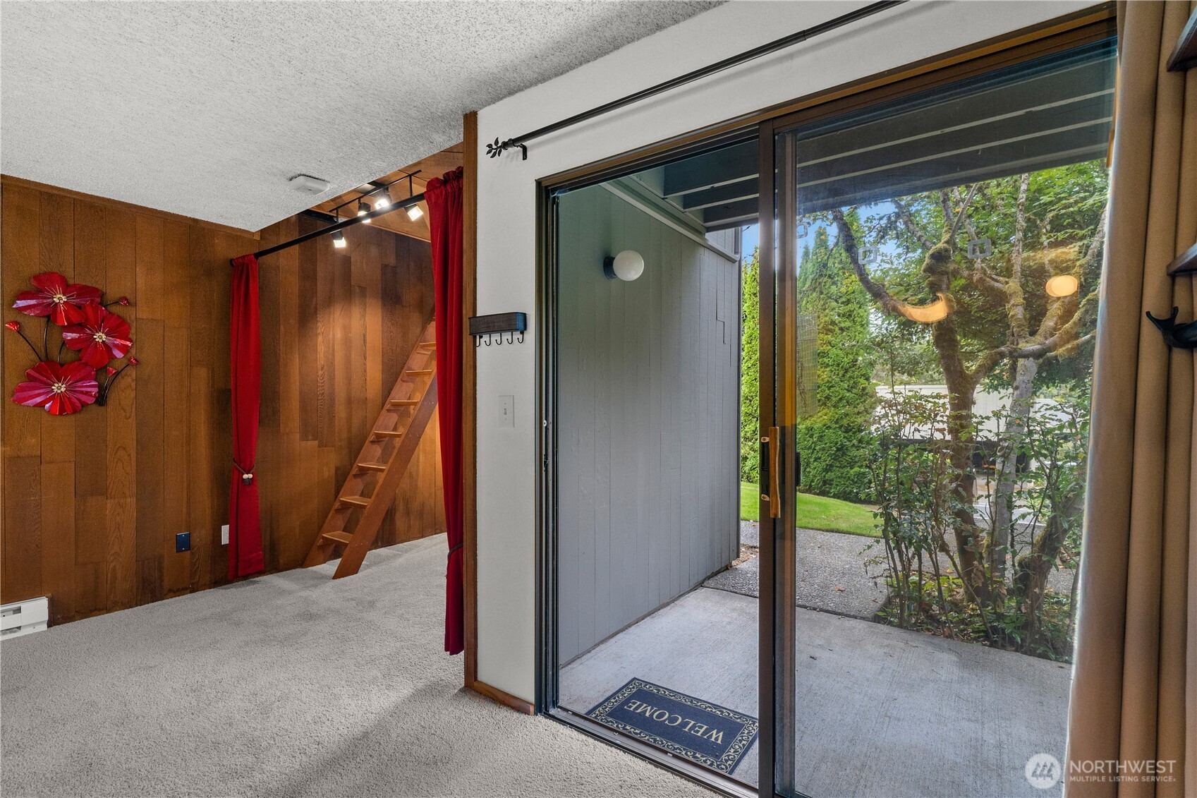 View of front door