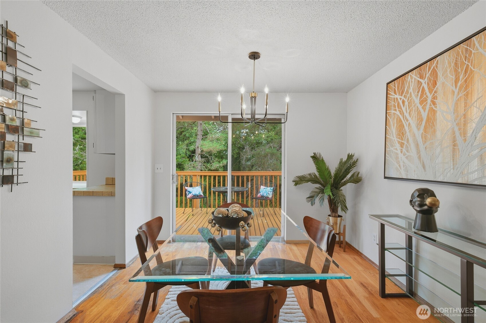 Exquisite Dining with opening to expansive deck