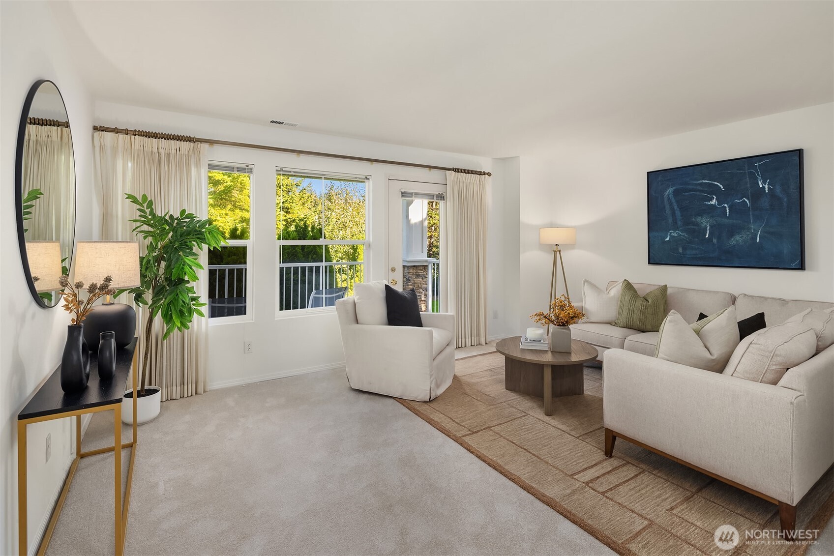 Comfy space for games, movies, guests, or hobbies.