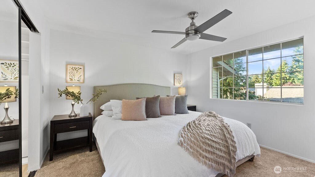 Restful Main Floor Bedroom with 3/4 shower.